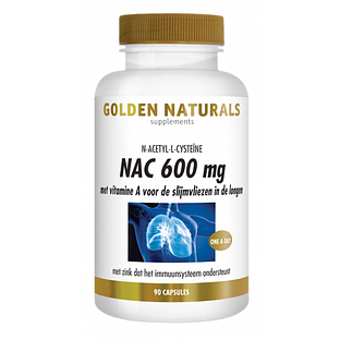 Golden Naturals NAC 600mg Capsules 90VCP