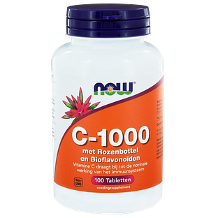 NOW C-1000 Rozenbottel & Bioflavonoïden Tabletten 100ST