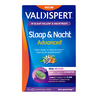 Valdispert Slaap & Nacht Advanced Tabletten 30TB