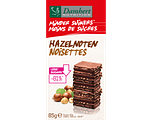 Damhert Minder Suikers Chocoladetablet Hazelnoten 85GR