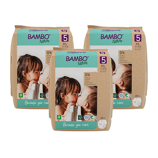 Bambo Nature Maat 5 Luiers XL Multiverpakking 3x22ST