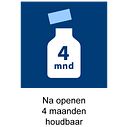 Na openen 4 maanden houdbaar Na openen 4 maanden houdbaar
