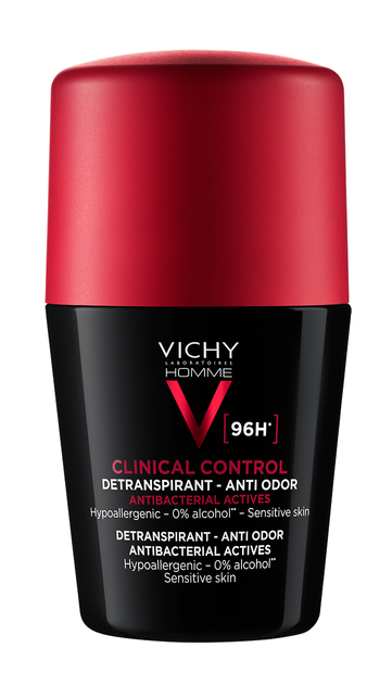 Vichy Homme Clinical Control 96 uur Deodorant Roller afbeelding
