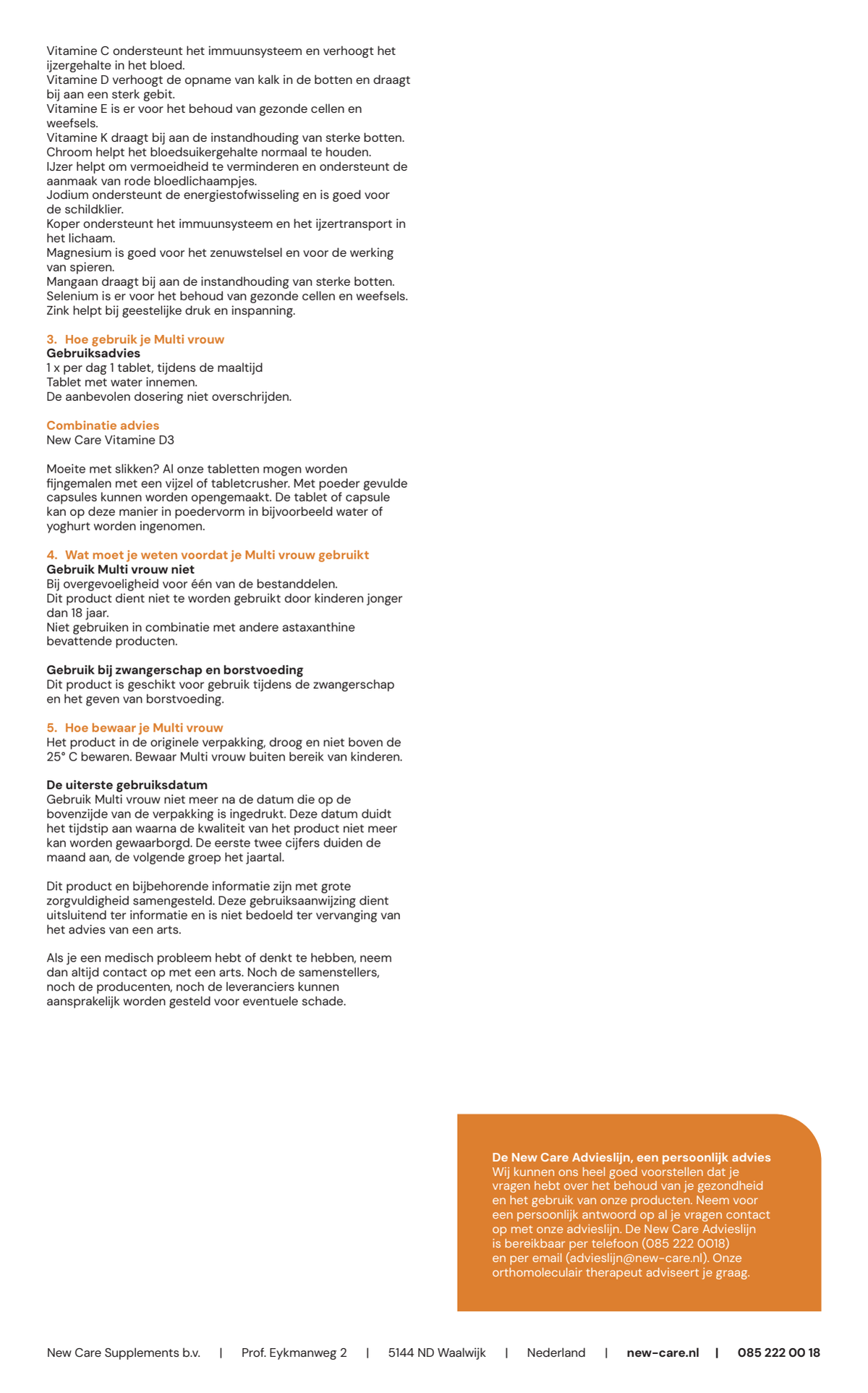 Multi Vrouw Tabletten afbeelding van document #2, instructions