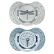 Difrax LOVI Dynamic Pacifier 0-3 Months Botanic Blue Green - Fopspeen 2ST