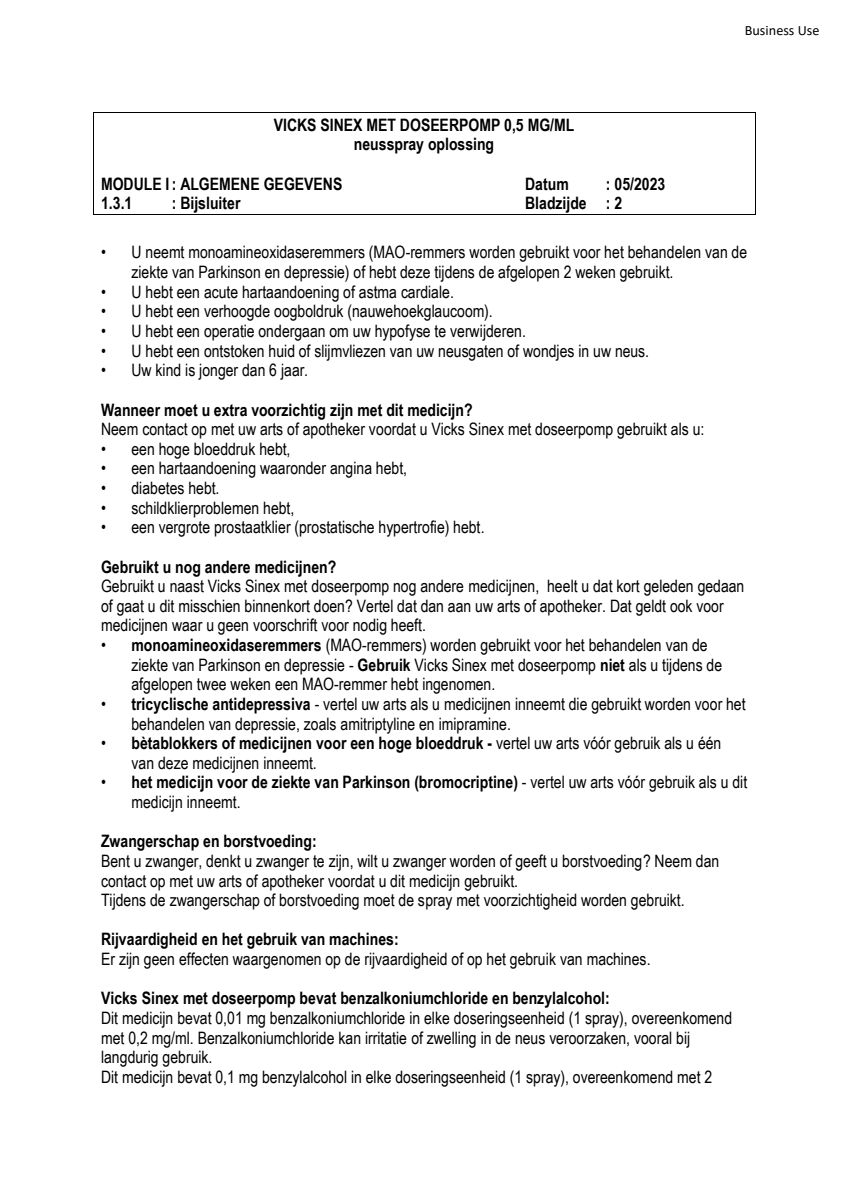 Sinex Doseerpomp afbeelding van document #2, leaflet