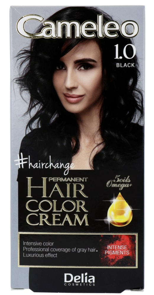 Cameleo Hair Color Cream 1.0 Black afbeelding