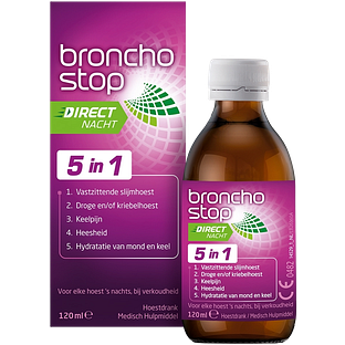 Bronchostop Direct Nacht 5-in-1 Hoestdrank 120ML