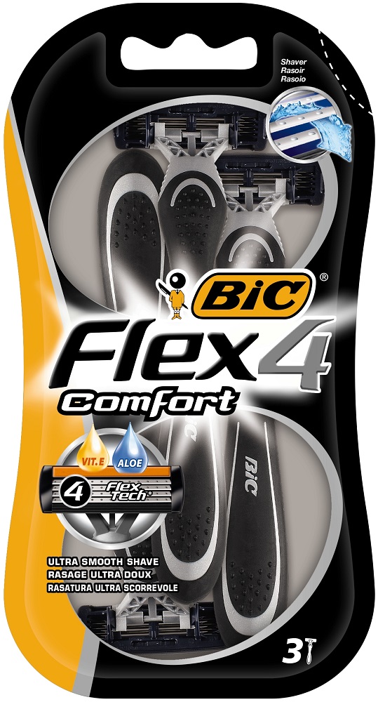 Bic Flex 4 Comfort Wegwerpscheermes afbeelding