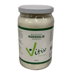 Vitiv Biologische Kokosolie Geurloos 1800 ML 1800ML Vitiv Biologische Kokosolie Geurloos 1800 ML 1800ML