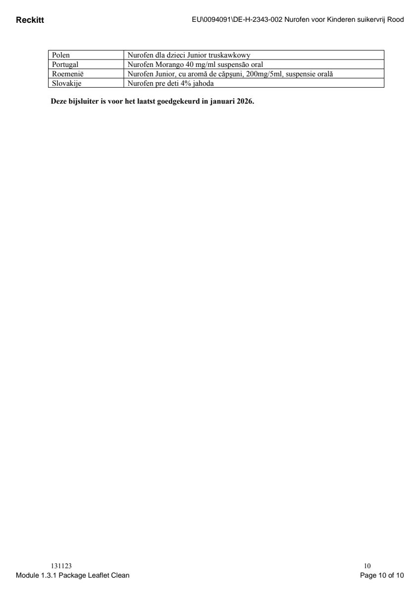 voor Kinderen Aardbei Suspensie afbeelding van document #10, leaflet