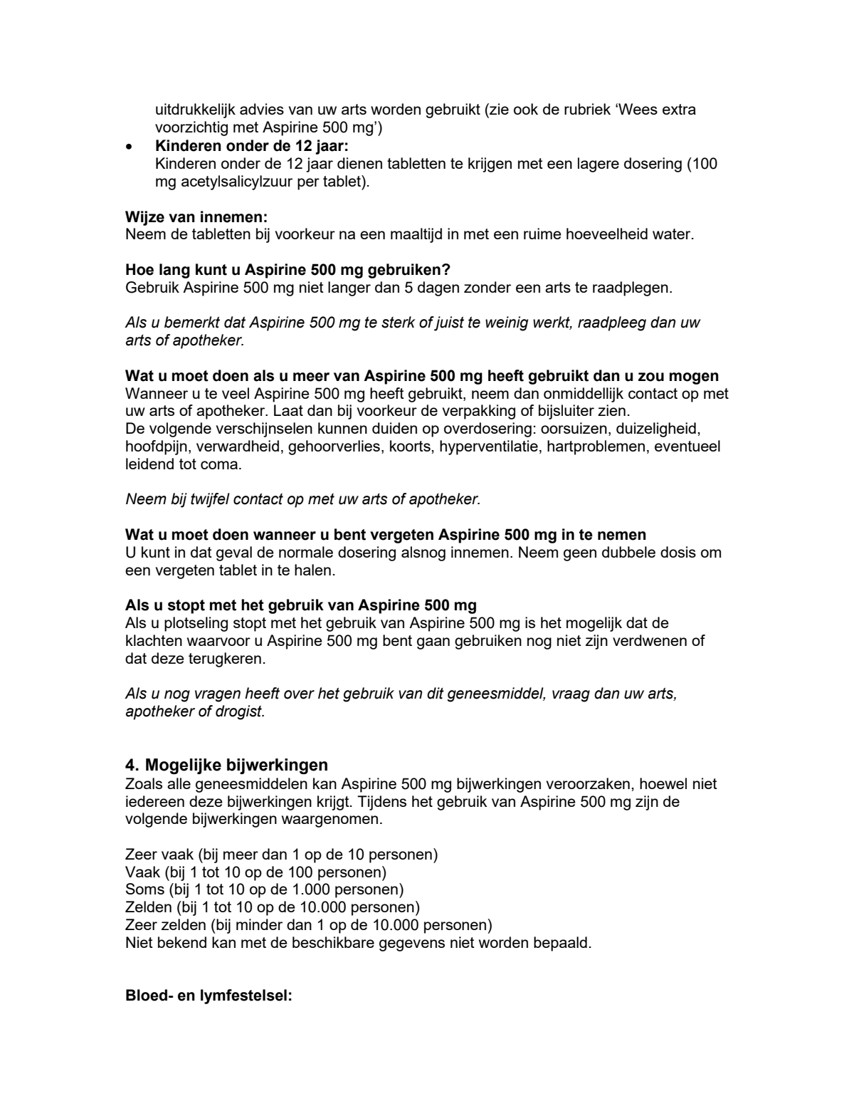 500mg Tabletten afbeelding van document #5, leaflet