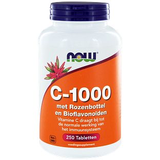 NOW C-1000 Rozenbottel & Bioflavonoïden Tabletten 250TB