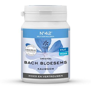 Lemon Pharma Bach Bloesem Kauwgom No42 Zelfvertrouwen 40ST Lemon Pharma Bach Bloesem Kauwgom No42 Zelfvertrouwen 40ST