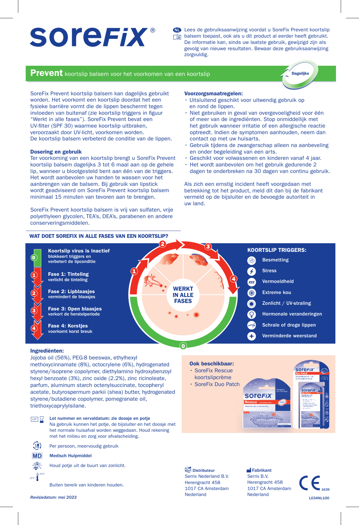 Prevent Koortslip Balsem afbeelding van document #1, instructions