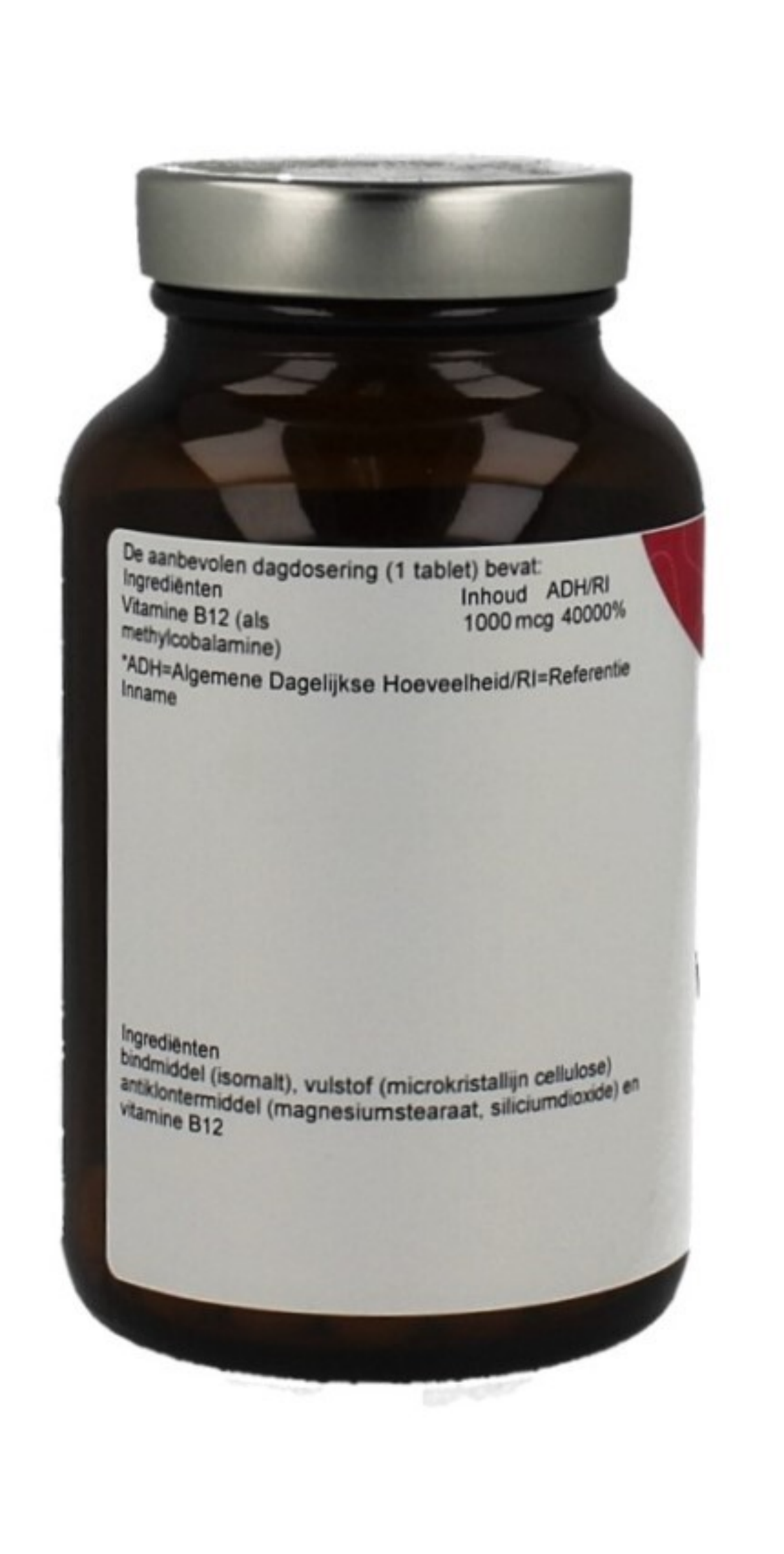 Vitamine B12 Zuigtabletten afbeelding van document #1, label