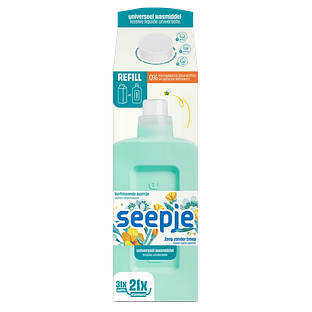 Seepje Universeel Wasmiddel Refill Verfrissende Jasmijn 945ML