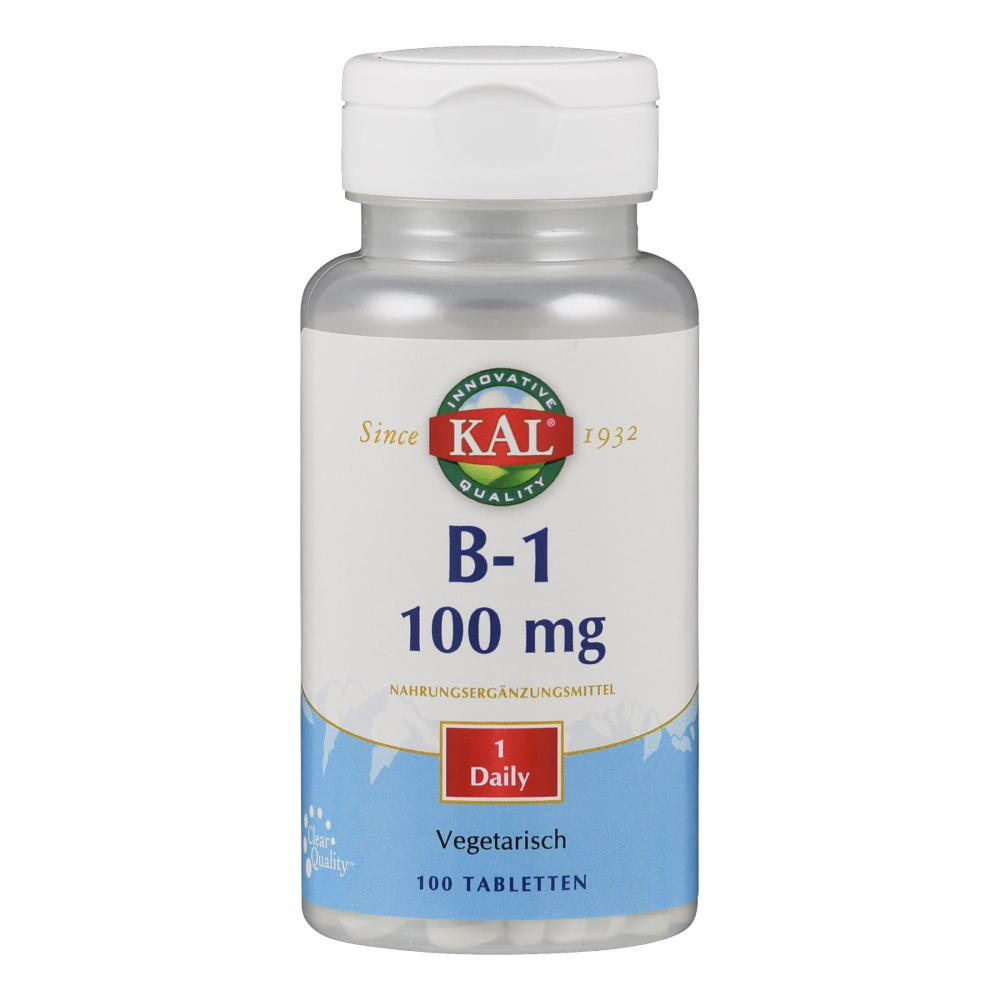 Kal Vitamine B1 100mg Tabletten afbeelding