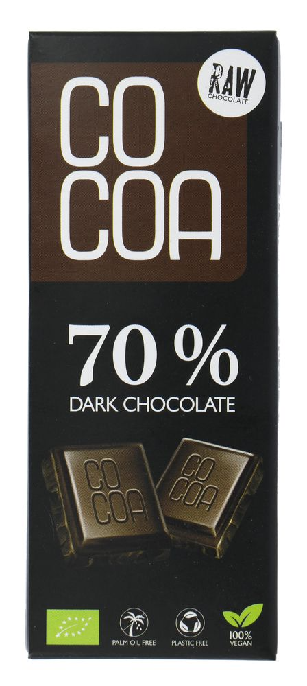 Cocoa 70% Dark Chocolate Reep afbeelding