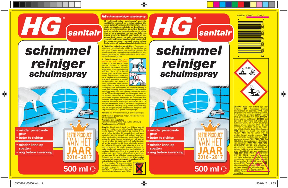 Schimmelreiniger Schuimspray afbeelding van document #1, label