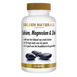 Golden Naturals Calcium, Magnesium & Zink Tabletten 90TB Golden Naturals Calcium, Magnesium & Zink Tabletten 90TB