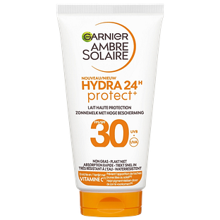 Garnier Ambre Solaire Hydra 24h Protect SPF30 Zonnemelk 50ML Garnier Ambre Solaire Hydra 24h Protect SPF30 Zonnemelk 50ML