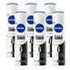 Nivea Black & White Silky Smooth Deodorant Spray Voordeelverpakking 6x150ML Nivea Black & White Silky Smooth Deodorant Spray Voordeelverpakking 6x150ML