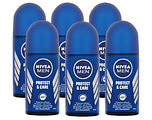 Nivea Men Protect & Care Roll-on Voordeelverpakking 6x50ML