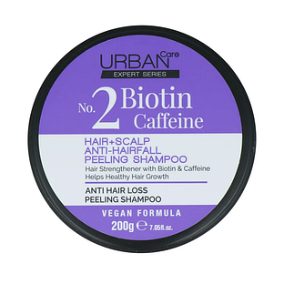 Urban Care No.2 Biotin Caffeine Hair + Scalp Anti-Hairfall Peeling Shampoo 200ML