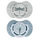 Difrax LOVI Dynamic Pacifier 0-3 Months Botanic Blue Green - Fopspeen 2ST