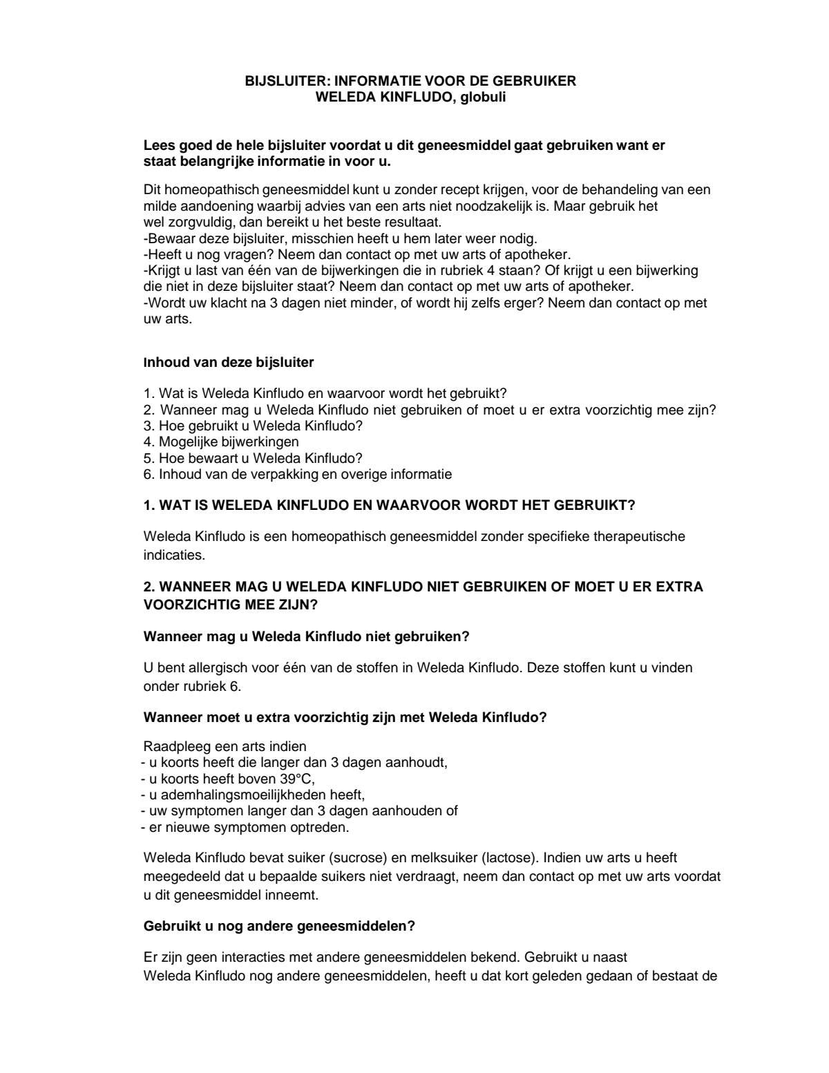Kinfludo Korrels afbeelding van document #1, leaflet