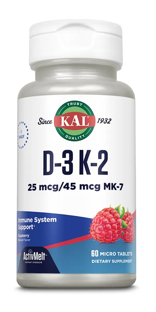 Kal D-3 K-2 25mcg/45mcg Smelttabletten 60TB