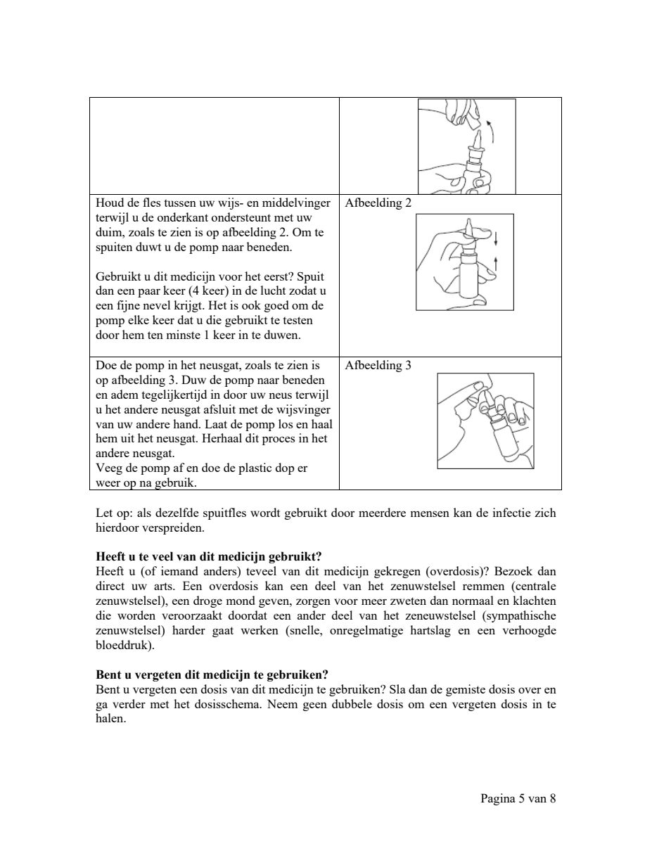 Neusspray Xylosel 1mg/ml - xylometazoline neusspray bij neusverkoudheid afbeelding van document #5, leaflet
