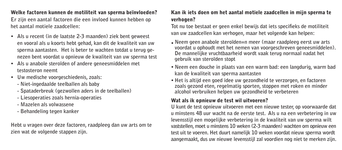 Spermatest afbeelding van document #11, instructions