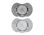 Difrax LOVI Dynamic Pacifier 0-3 months Harmony Dark Grey Light Grey - Fopspeen 2ST
