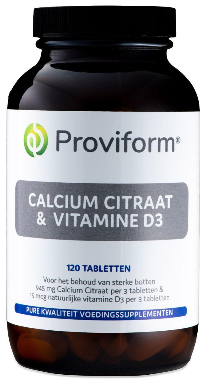 Proviform Calcium Citraat & Vitamine D3 Tabletten 120TB