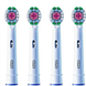 Oral-B Pro 3D White Opzetborstels 4ST Afbeelding van de vier opzetborstels