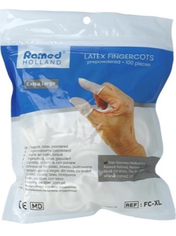 Romed Vingercondooms Latex XL afbeelding