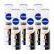 Nivea Black &amp; White Invisible Ultimate Impact Deodorant Spray Multiverpakking 6x150ML