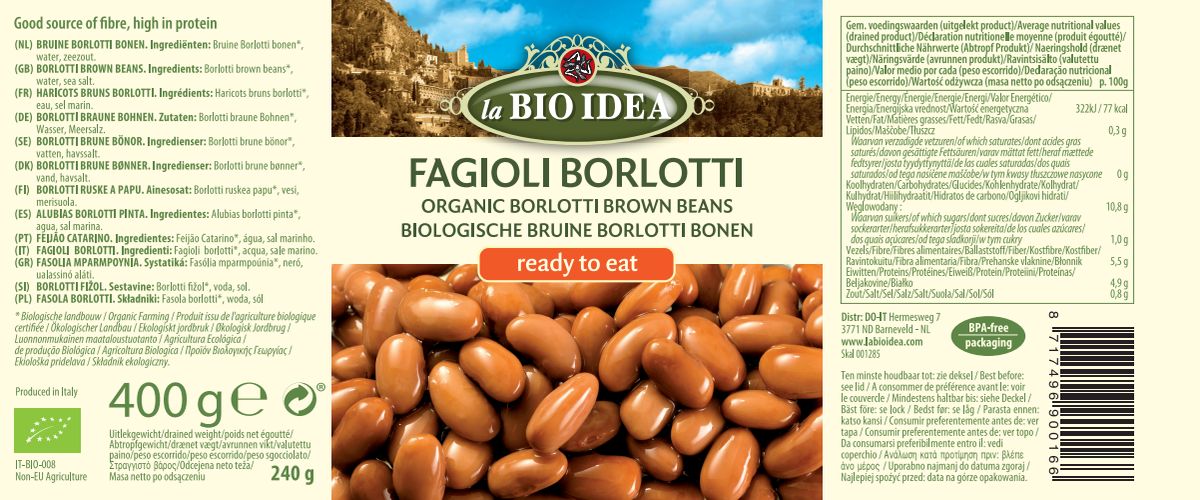 Bruine Bonen afbeelding van document #1, label