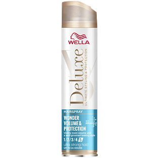 Wella Deluxe Hairspray Volume & protection Ultra Strong 250ML Wella Deluxe Hairspray Volume & protection Ultra Strong 250ML