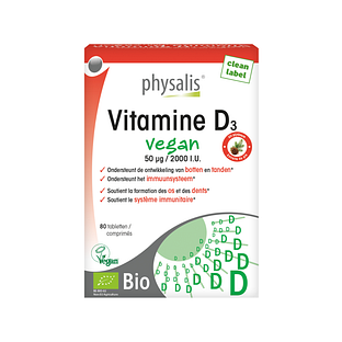 Physalis Vitamine D3 Vegan Tabletten 80TB