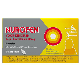 Nurofen voor Kinderen Zetpil 60mg 10ST