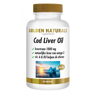 Golden Naturals Cod Liver Oil Capsules 90SG Golden Naturals Cod Liver Oil Capsules 90SG