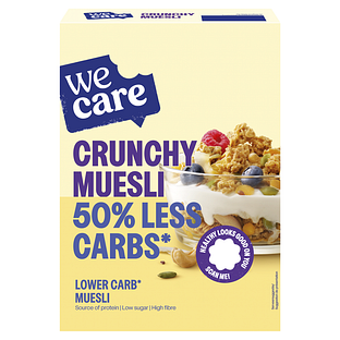 WeCare Lower Carb Crunchy Muesli 325GR