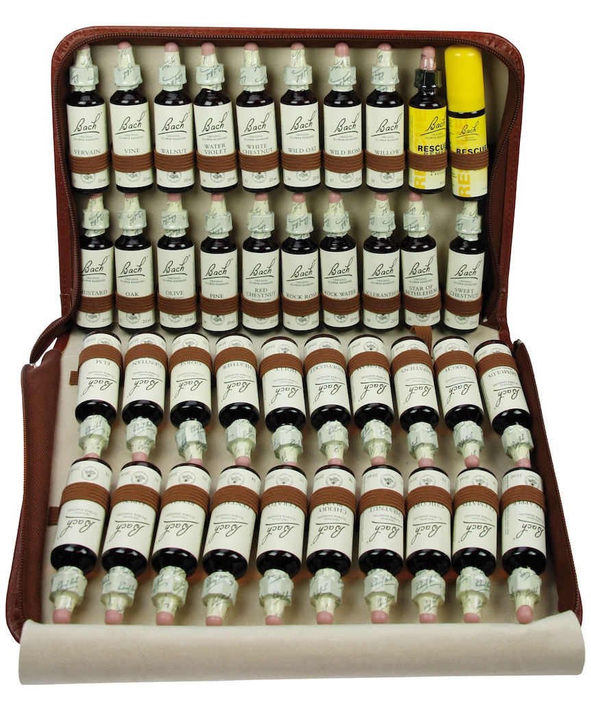 Bach Bloesem Set 20ml in Luxe Lederen Map afbeelding