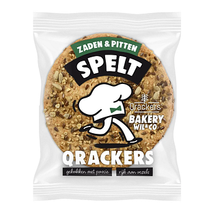 Leev Qrackers Bakery Wil & Co Spelt Zaden & Pitten 44GR