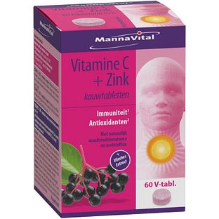 MannaVital Vitamine C + Zink Kauwtabletten 60VTB