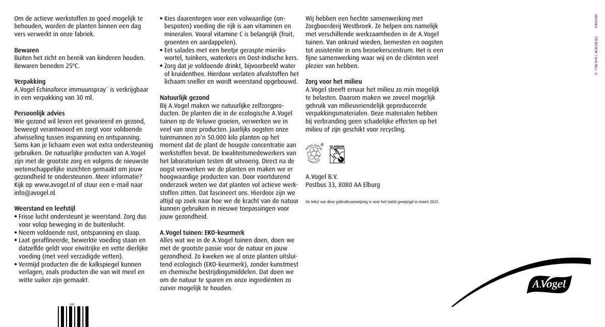 Echinaforce Immuunspray¹* afbeelding van document #2, instructions