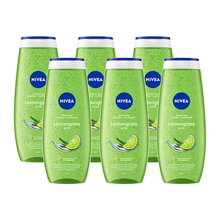 Nivea Care Shower Gel Lemongrass & Oil Multiverpakking 6x500ML Nivea Care Shower Gel Lemongrass & Oil Multiverpakking 6x500ML